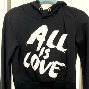 All is love hoodie.